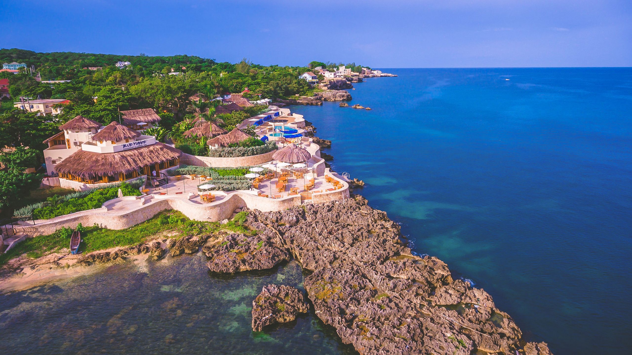 Aerial View of Negril Water