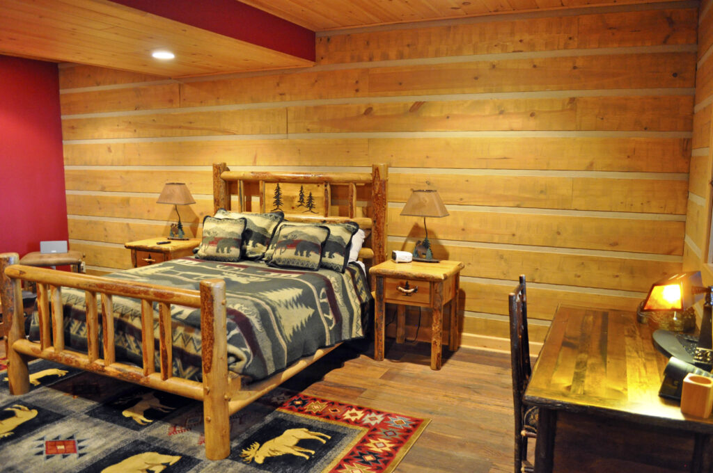 log bedroom