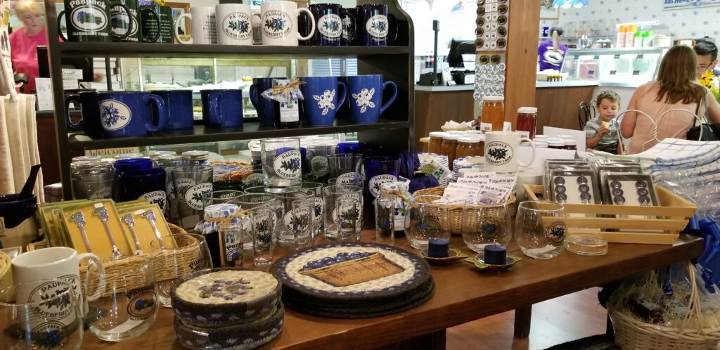 shop selling mugs, glasses, plates and more