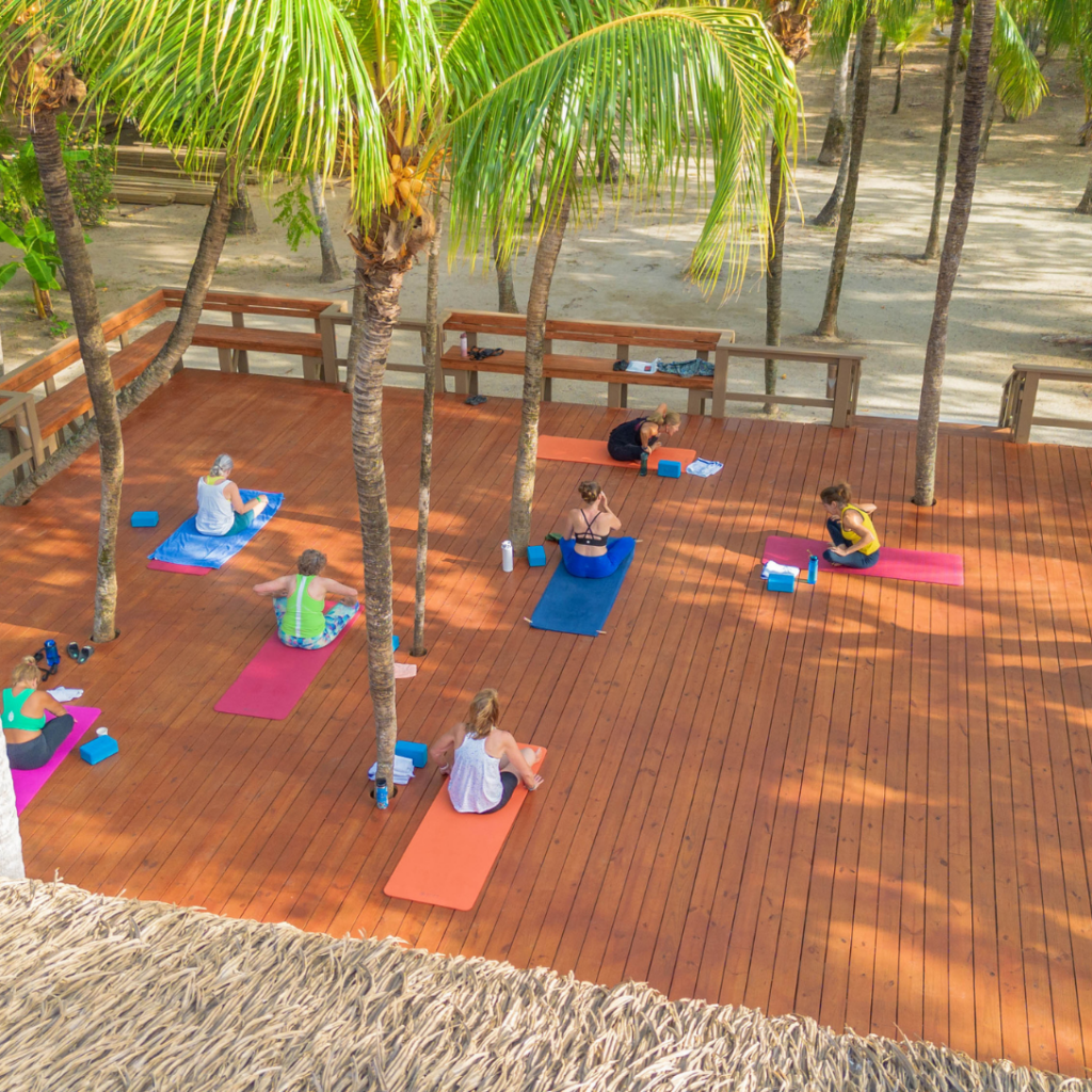 Yoga deck at Anthony's Key Resort in Roatan