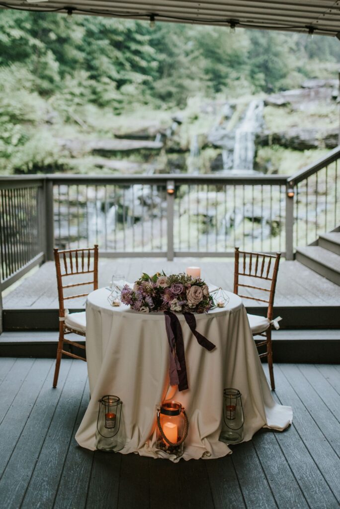 a romantic table setup