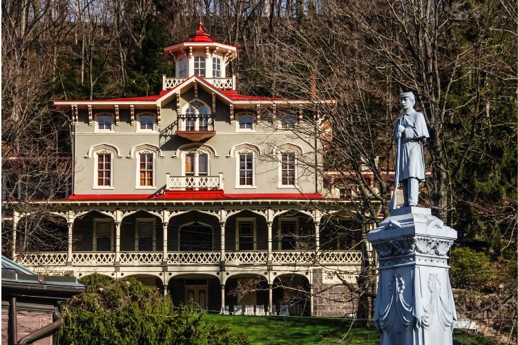 external view of the asa packer mansion