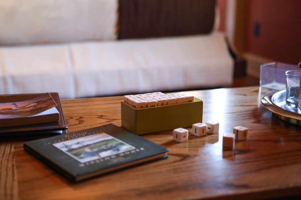 board game with a book