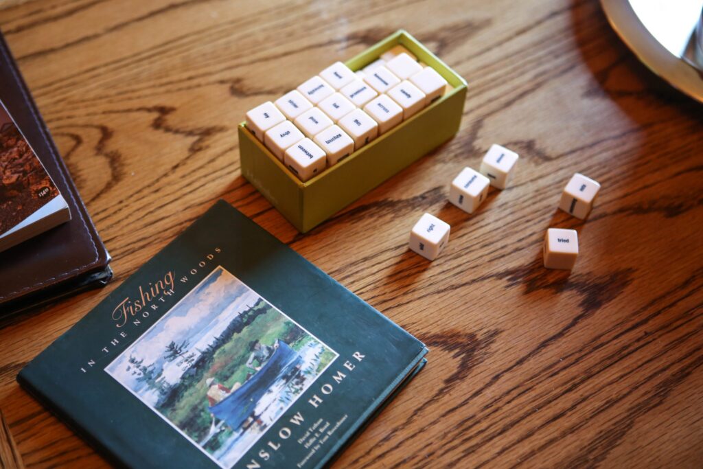 board game with book
