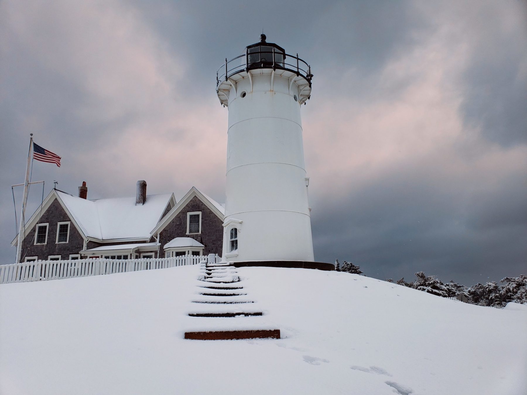Woods Hole Welcomes White Winter on Cape Cod