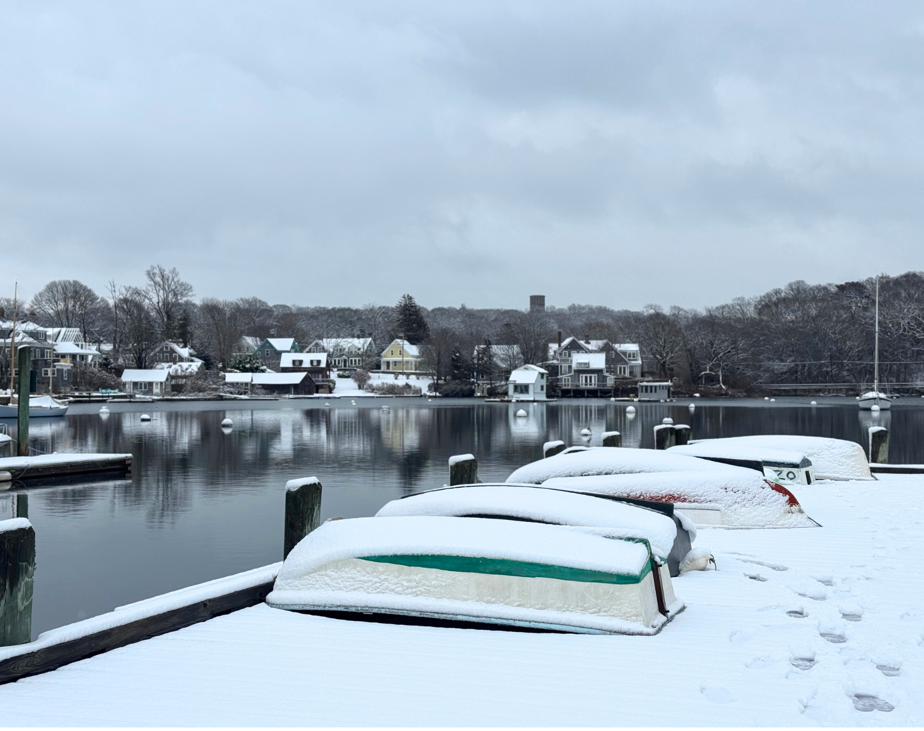 Snowy Woods Hole: A Winter Wonderland in Falmouth, MA