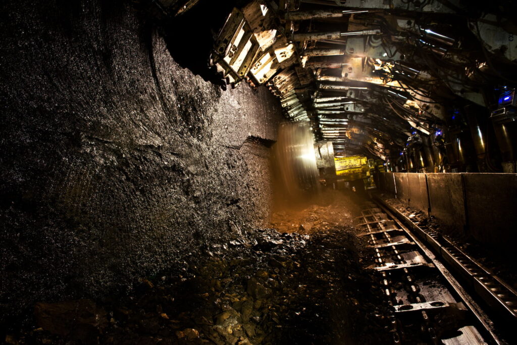 View inside the No. 9 Coal Mine