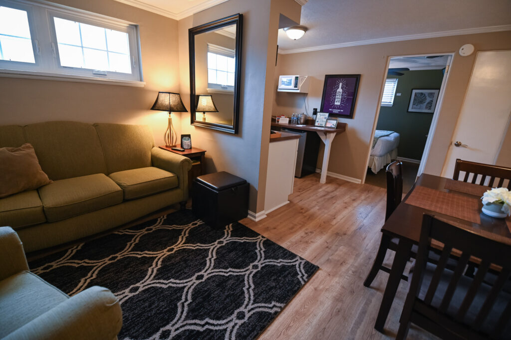 living and dining area