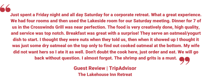 Guest Review Lakehouse
