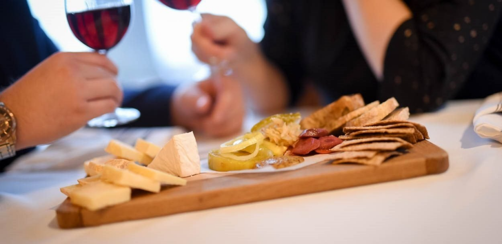 wine and cheese