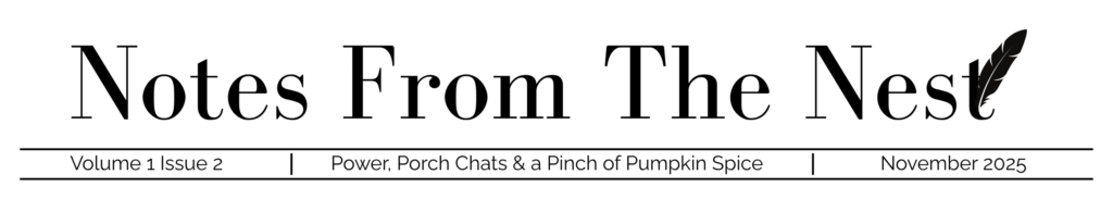 November notes from the nest