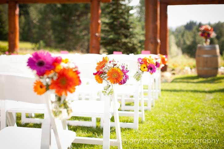 Wedding Aisle at Pine River Ranch, the Best Wedding Venue in Leavenworth