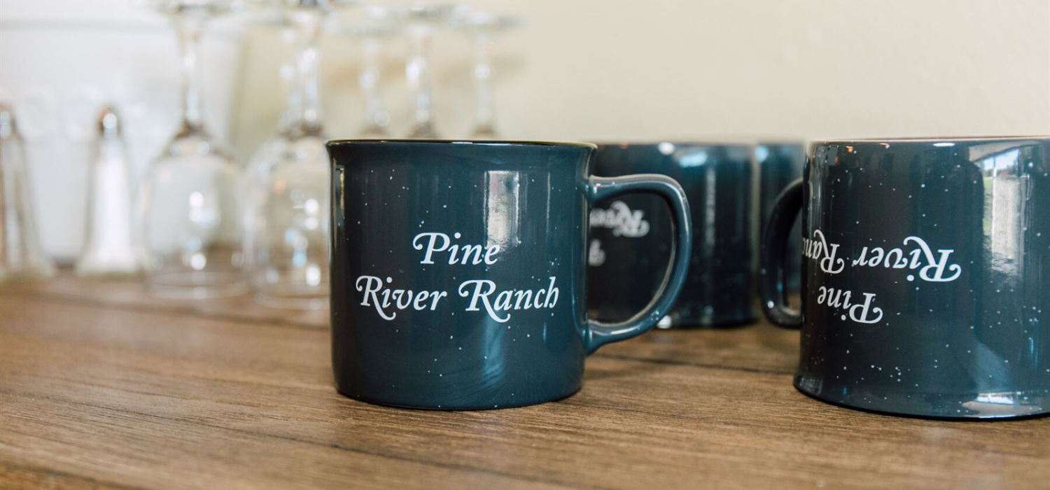 Green Pine River Ranch coffee mug