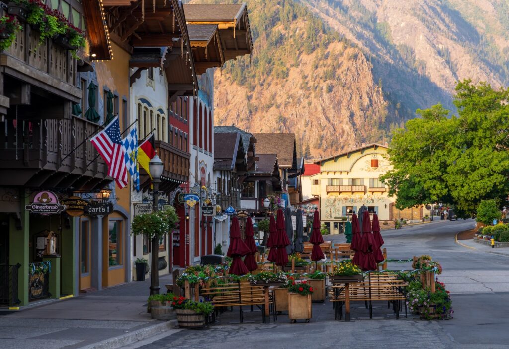 sunny day in Leavenworth, Wa.
