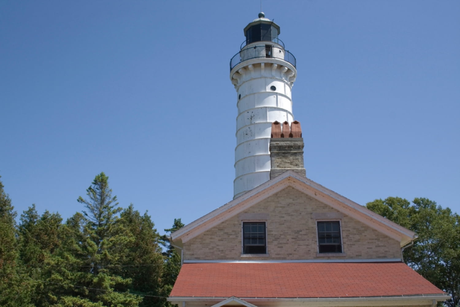 The Lighthouse From the Door County Maritime Museum