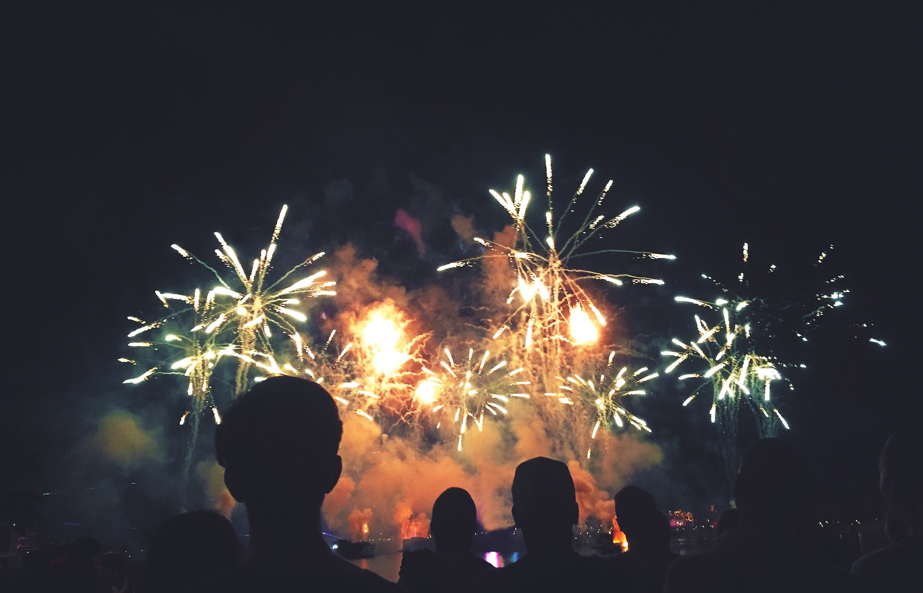 fireworks display during 4th of July in Door County